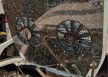 Load image into Gallery viewer, Engine Lid Dual Fan Shroud (Forged Carbon Fiber/Mirror Finish/Carbon Fiber)