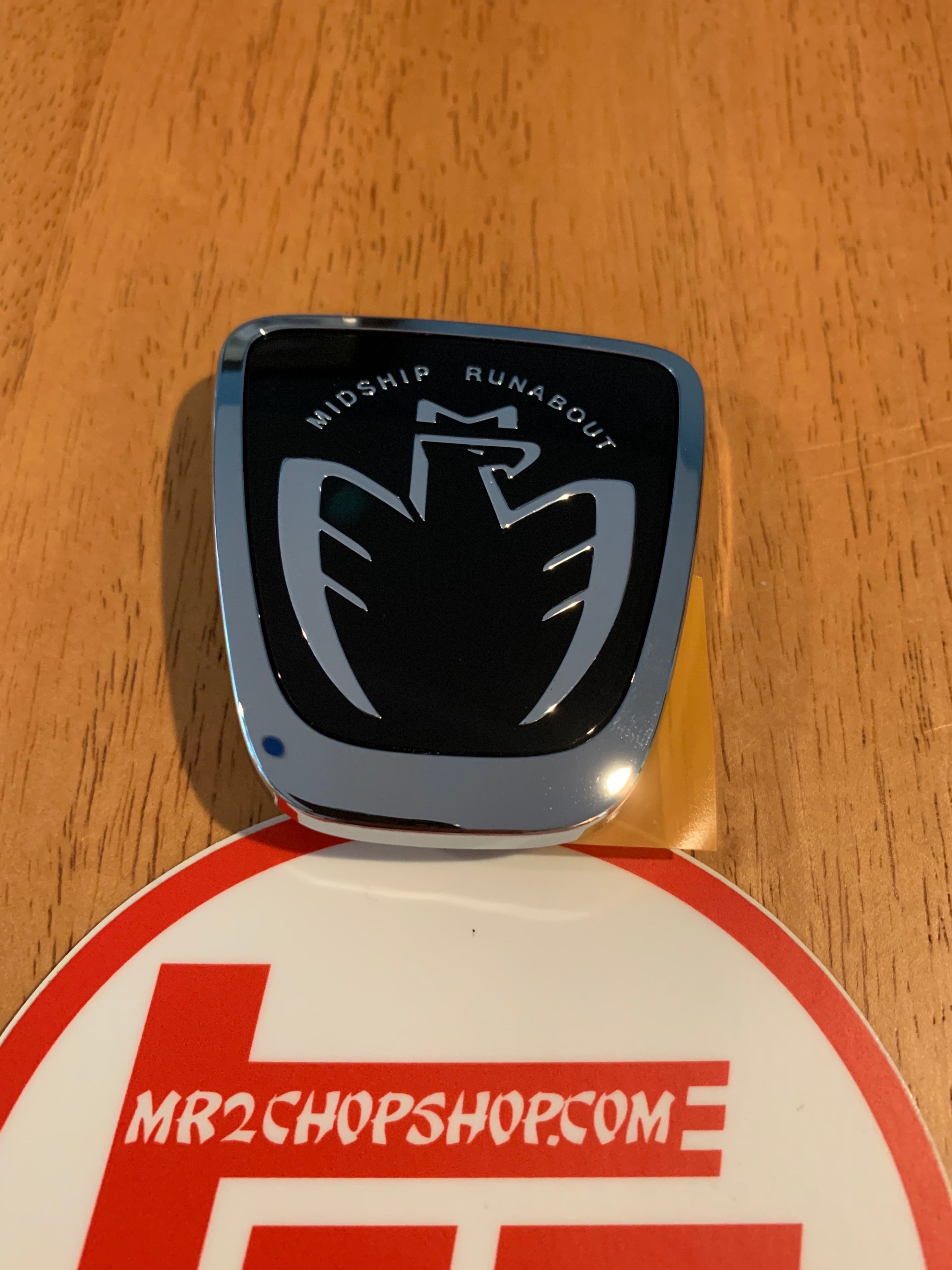 JDM OEM “MR2” Spyder Front Bumper Emblem – MR2 Chop Shop
